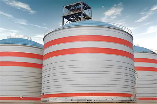 赣州粉煤灰钢板仓施工现场